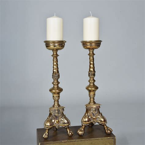 Pair Of Antique Flemish Pricket Candlesticks Elaine Phillips Antiques