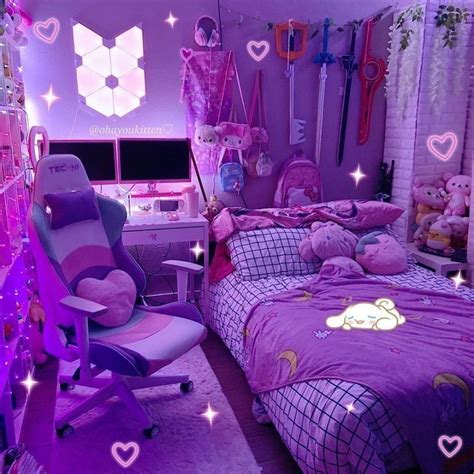 𝙻 𝙸 𝚐 𝚑 in Neon room Kawaii bedroom Gamer room