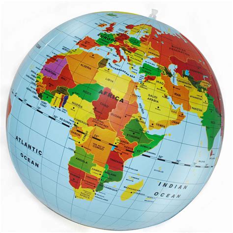 Inflatable World Globe 50cm The Tasmanian Map Centre