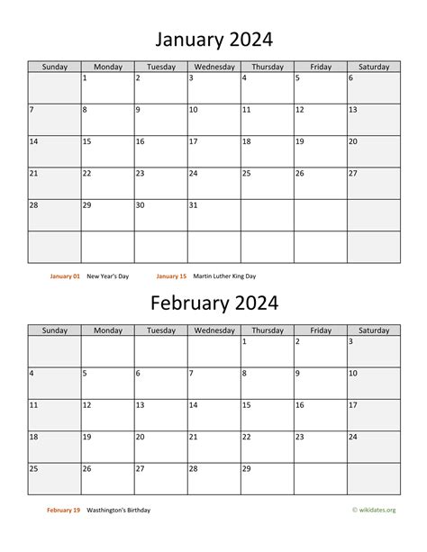 Free Printable February 2024 Monthly Calendar With Holidays Printable