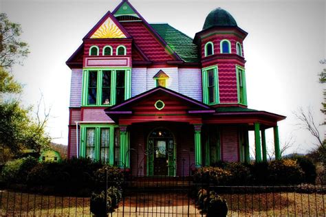 The Most Colorful Houses In The South Victorian Homes House Colors
