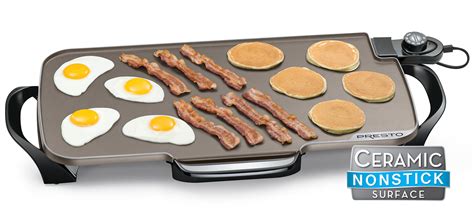 Inch Electric Griddle With Ceramic Nonstick Surface Griddles Presto
