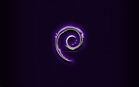 Descargar Fondos De Pantalla Debian De Vidrio Logotipo Fondo Negro