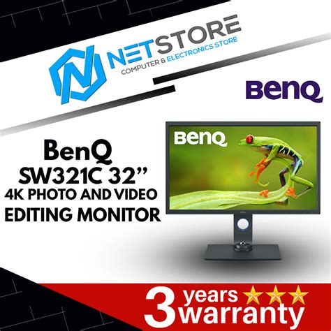 benq sw321c 32 inch 4k photo and video editing monitor shopee malaysia