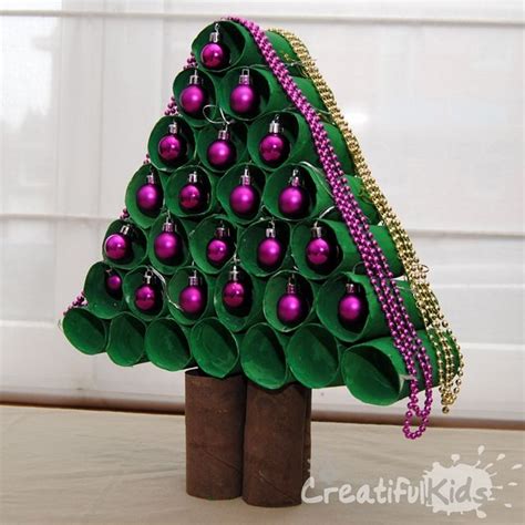 Crafts With Toilet Paper Rolls Toilet Paper Christmas Tree For Kids