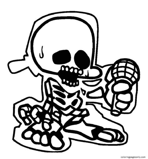 Boyfriend Game Over Coloring Pages - Friday Night Funkin Coloring Pages - Coloring Pages For