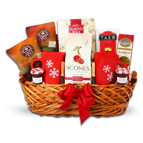 Includes assorted brownies, crumb cakes rugelah, and muffins. Coffee, Tea and Chocolate Gift Baskets :: Breakfast in Bed