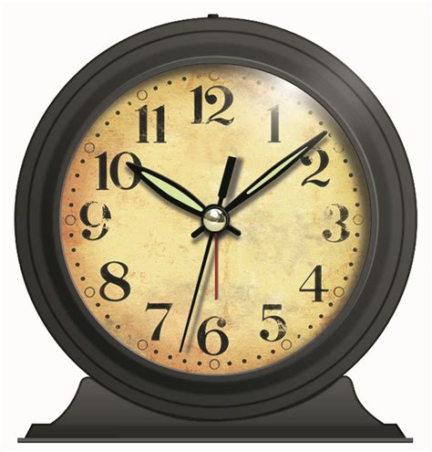 Infinity Instruments Boutique Alarm Clock In Black Clock Wall Decor