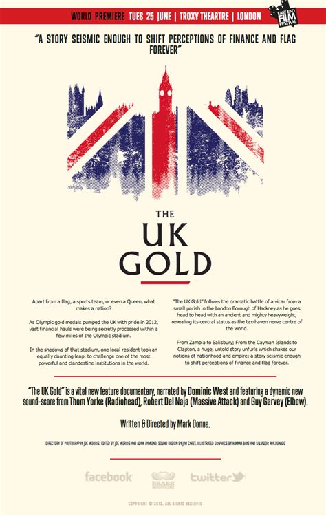 The Uk Gold A New Film On Tax Avoidance Premiere On 25 June