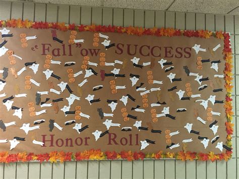 Fall Honor Roll Bulletin Board Honor Roll Teaching Fall