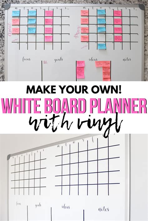 Diy Whiteboard Calendar And Planner Artofit