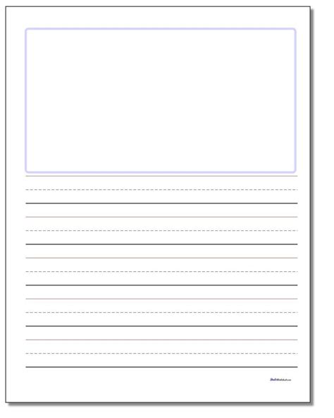 Blank Handwriting Worksheets For Kindergarten Worksheet For Kindergarten
