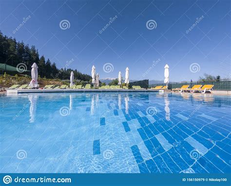 Clear Blue Water In A Swimming Pool Stock Image Image Of Resort