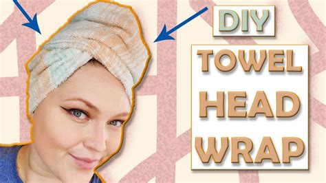 Diy Towel Head Wrap For After Shower Andor Hair Treatments L Pattern