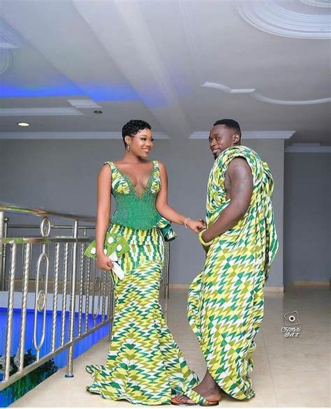 15 Elegant Kente Styles For Engagement In Ghana 2021 The Glossychic