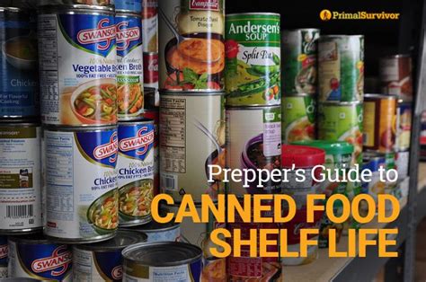 Preppers Guide To Canned Food Shelf Life Food Shelf Life Survival