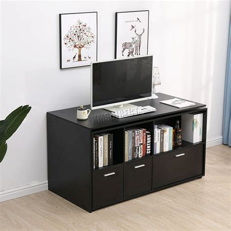 Westwood Pc Computer Desk Corner Wooden Desktop Table Cabinet Home Workstation Ebay