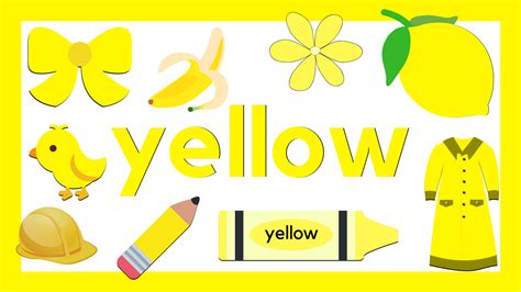 Learn Colors Yellow Learning Colors Preschool Learning Activities