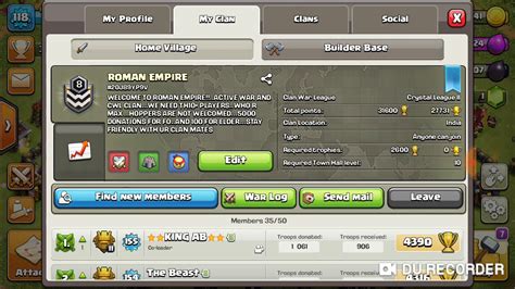 Join Usclash Of Clansrecruiting Players Youtube