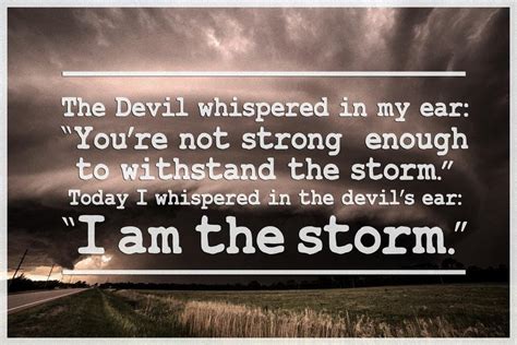 I Am The Storm Quote Motivational Cool Wall Decor Art Print