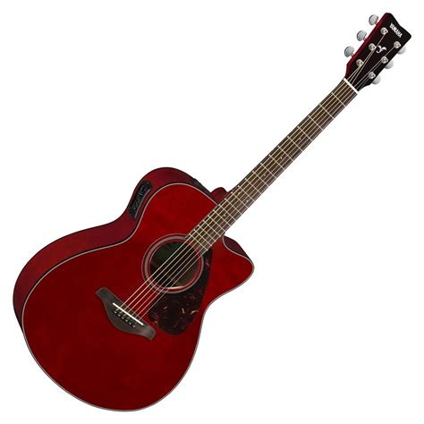 Yamaha Fsx800c Electro Acoustic Guitar Ruby Red At