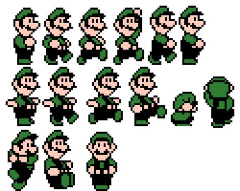 Pixilart Luigi Big Spritessmb3 By Nintendo Fan