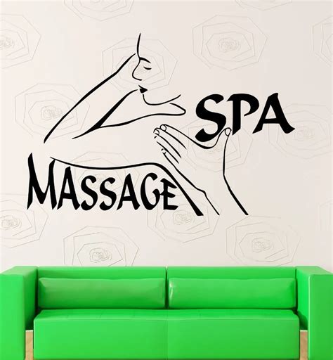 dctal nail bar salon sticker girl spa decal massage beauty posters vinyl wall decals decor mural
