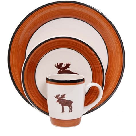 Complement your dining experience with dinnerware sets at everyday great prices. Mainstays Moose Cabin 16-Piece Dinnerware Set, Multi-Color ...