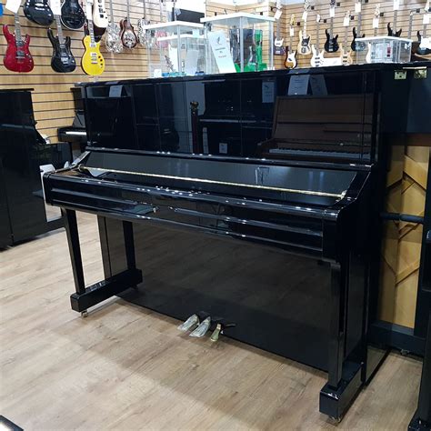 New Yamaha U1 Black Polyester Upright Piano Sherwood Phoenix