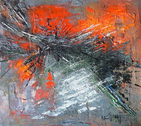 Carol Schiff Daily Painting Studio Daily Abstract Painting Fire And