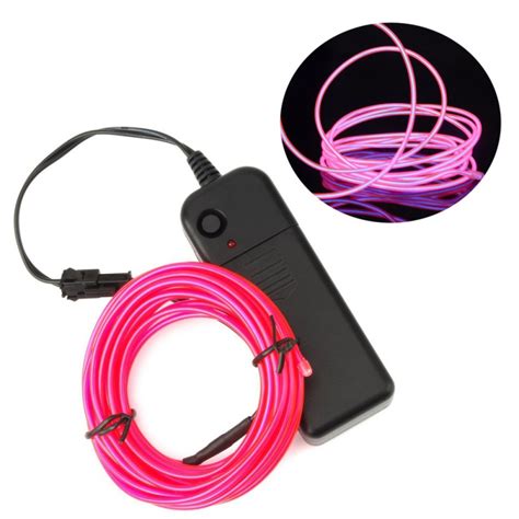 35m Battery Operated Luminescent Neon Led Lights Glow El Wire Party