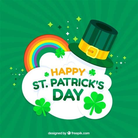 Free Vector Creative Green St Patricks Day Background St Patricks