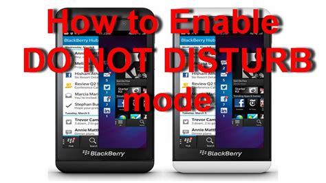 Let's customize sound and notification settings in apple iphone 11. BlackBerry Z10 - How to Enable Do Not Disturb Mode Or ...