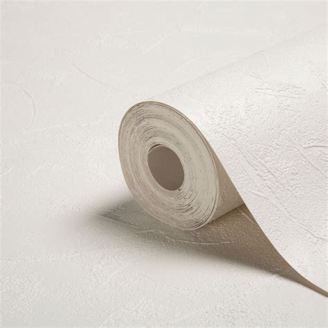 Graham And Brown Superfresco White Plaster Paintable Wallpaper