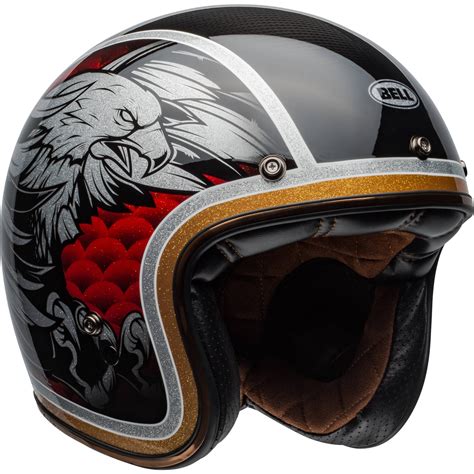 Bell Custom 500 Carbon Osprey Helmet Open Face Motorcycle Helmets