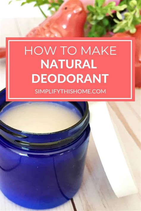 Natural Homemade Deodorant Recipe That Actually Works Deodorant