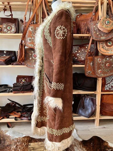 Vintage 70s Afghan Coat Hippie Coat 70s Style Sue Gem