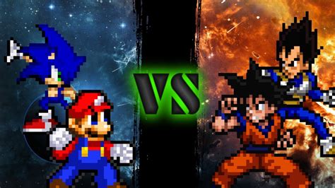 Sonic And Mario Vs Goku And Vegeta All Forms Otosection