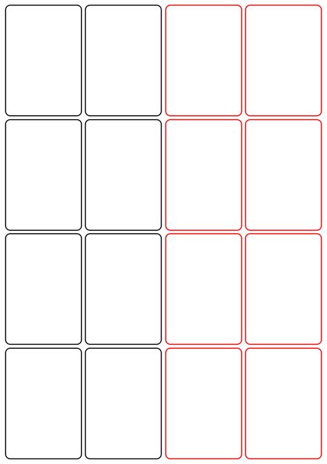 10 Best Blank Playing Card Printable Template For Word Pdf For Free At