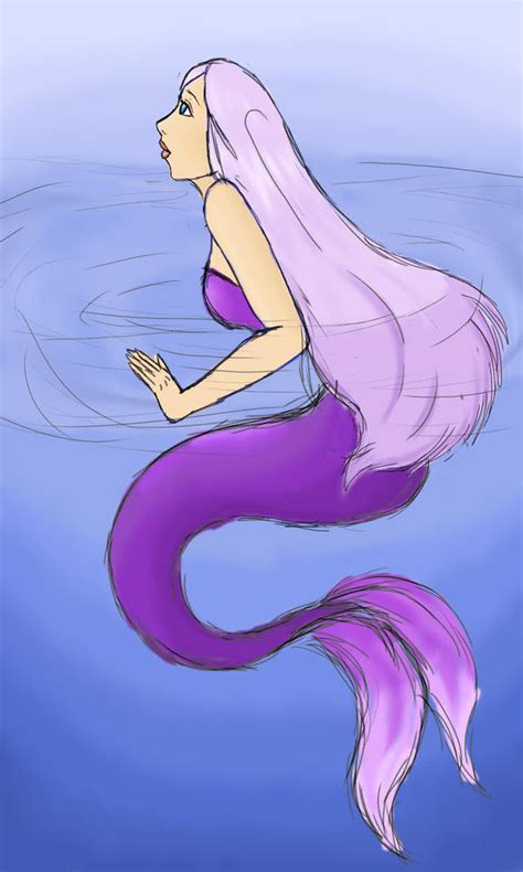 Purple Mermaid By Fox Fairy 99 On Deviantart