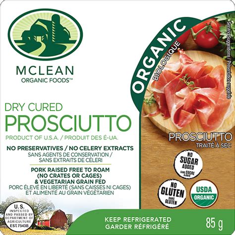 Organic Prosciutto Mclean Meats Clean Deli Meat Healthy Meals