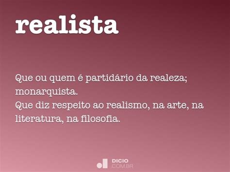 Realista Dicio Dicionário Online De Português