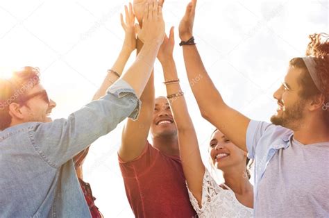 Friends Giving High Five Stock Photo By ©ridofranz 115814322