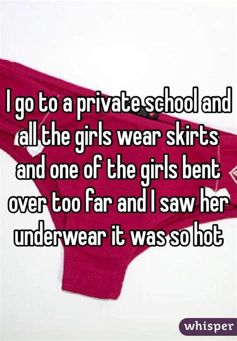 Girls Bent Over Skirts