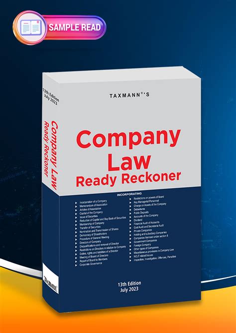 Taxmanns Company Law Ready Reckoner By Taxmann Issuu