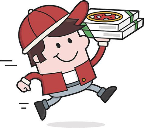 Best Pizza Delivery Guy Illustrations Royalty Free Vector Graphics