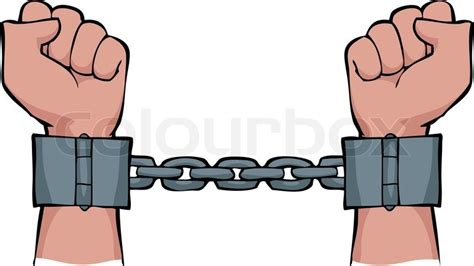 Hands In Chains Stock Vector Colourbox