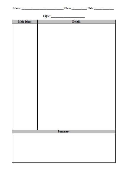 I am listing some of them here with brief descriptions and links to their sites for ease of reference. Cornell notes graphic organizer. | Cornell notes template ...