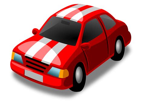 Little Red Car Clipart