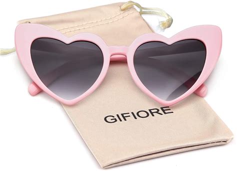 Clout Goggle Heart Sunglasses Vintage Cat Eye Mod Style Retro Grey